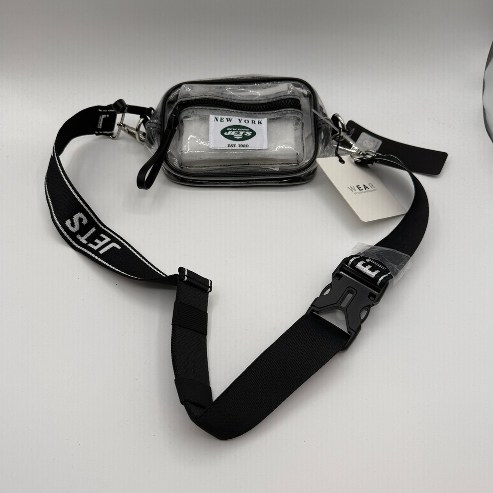 New York Jets Stadium Crossbody Bag WEAR by Erin Andrews Women Clear NEW